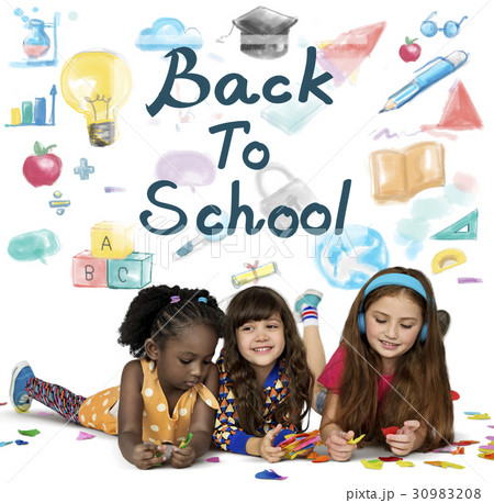 Kids Back To School Education Study Graphic Kids Back To School Education Study Graphic 30983208