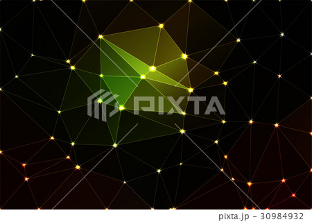 Green brown yellow black geometric background 30984932