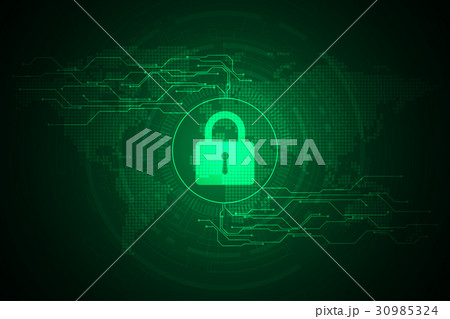 Vector abstract technology security concept. 30985324
