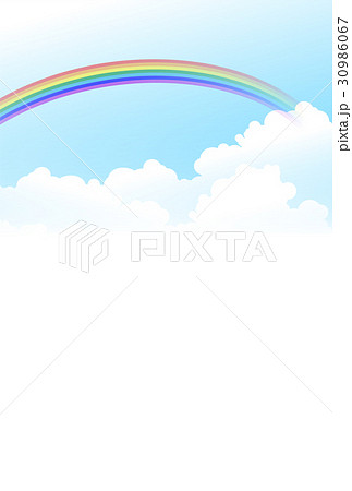 虹 空 風景 背景 のイラスト素材