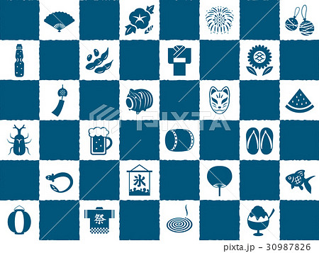 日本の夏 アイコンセット 日本の夏 アイコンセット 30987826