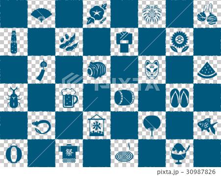 日本の夏 アイコンセット 日本の夏 アイコンセット 30987826