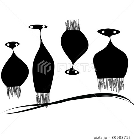 A group of Martians landing on the hill 30988712