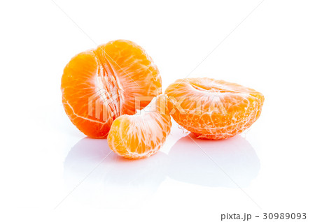 Orange on the white background 30989093