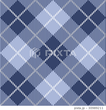 Tartan seamless  patterns in blue-yellow colors 30989211