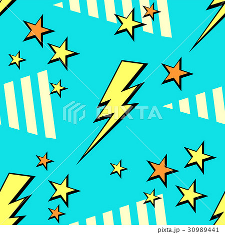 Vector neon pop background 80s, 90s 30989441