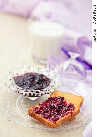 Jam for breakfast. Jam for breakfast. 30989821