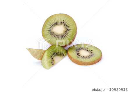 Kiwi fruit sliced segments isolated 30989938