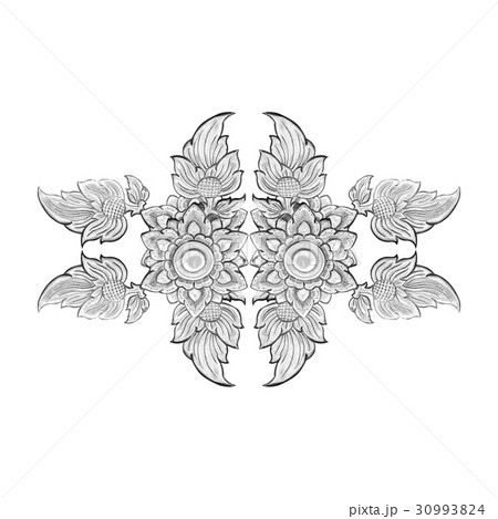 decorative silver frame isolated on white  30993824