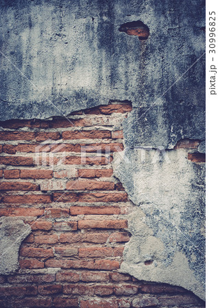 cracked concrete vintage brick wall background 30996825