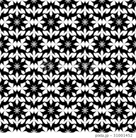 Black and white geometric seamless pattern. Black and white geometric seamless pattern. 31001452