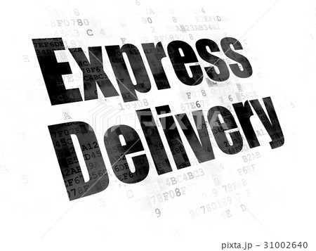 Finance concept: Express Delivery on Digital 31002640