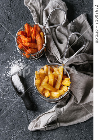 Variety of french fries Variety of french fries 31003652