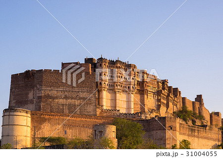 Details of Jodhpur fort at sunset 31004055