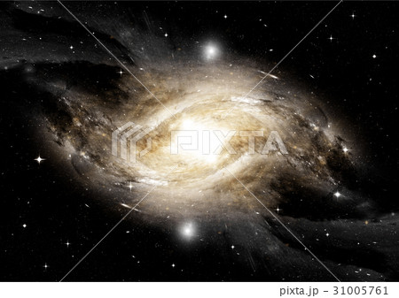 Stars, dust and gas nebula in a far galaxy 31005761