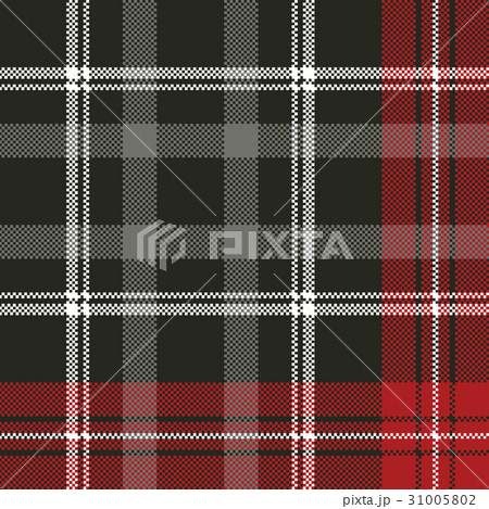Tartan pixel plaid seamless fabric texture 31005802