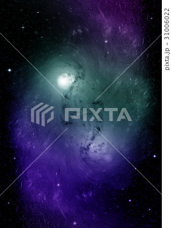 Stars, dust and gas nebula in a far galaxy 31006022