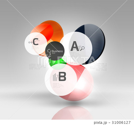 Circle modern business infographics design 31006127