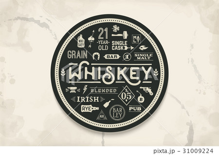 Coaster for whiskey and alcohol beverage 31009224