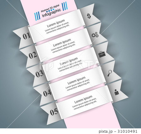 Abstract 3D digital illustration Infographic. 31010491