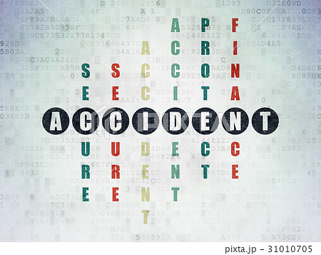 Insurance concept: Accident in Crossword Puzzle Insurance concept: Accident in Crossword Puzzle 31010705