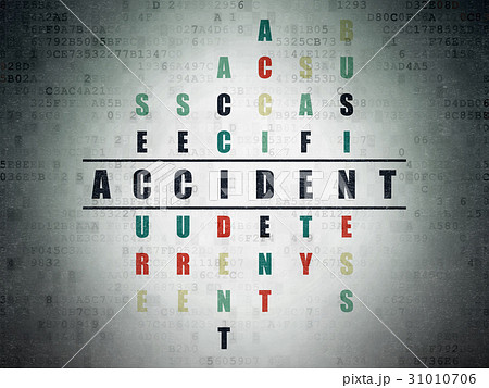 Insurance concept: Accident in Crossword Puzzle Insurance concept: Accident in Crossword Puzzle 31010706
