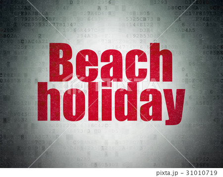 Tourism concept: Beach Holiday on Digital Data 31010719