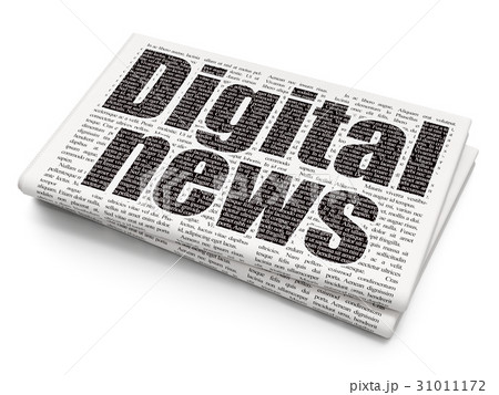 News concept: Digital News on Newspaper background News concept: Digital News on Newspaper background 31011172