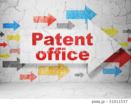 Law concept: arrow with Patent Office on grunge 31011537