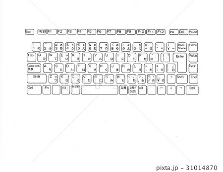 キーボードのイラスト素材