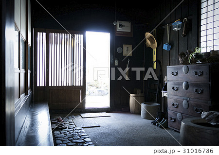 日本家屋 玄関の写真素材