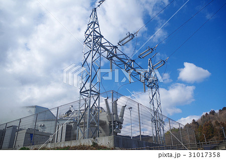 木質バイオマス発電所の送電施設 木質バイオマス発電所の送電施設 31017358
