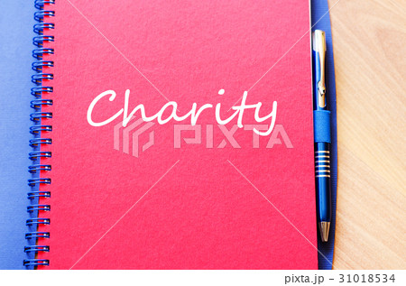 Charity write on notebook 31018534