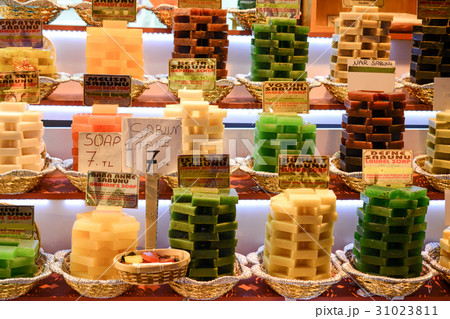 Collection of bars of hand made organic soap 31023811