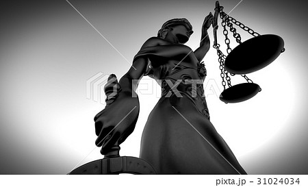 Themis with scale and sword 3d rendering Themis with scale and sword 3d rendering 31024034