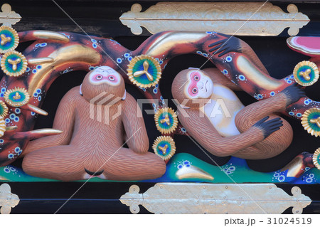 日光東照宮 神厩舎 猿の彫刻 日光東照宮 神厩舎 猿の彫刻 31024519