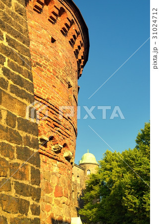Detail of Vyborg Castle in sunset light Detail of Vyborg Castle in sunset light 31024712