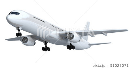 White isolated passenger liner 31025071