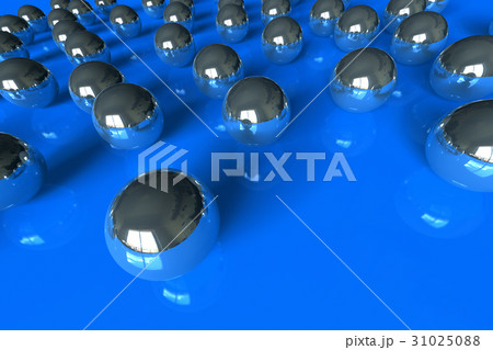 Rolling balls on blue Rolling balls on blue 31025088