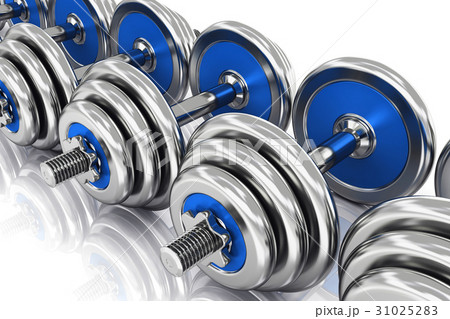 Row of dumbbells 31025283