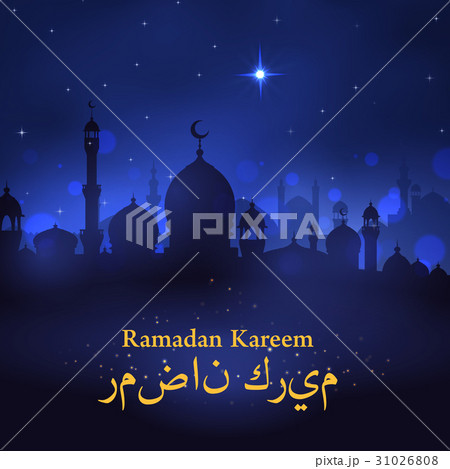 Vector greeting card of mosque for Ramadan Kareem Vector greeting card of mosque for Ramadan Kareem 31026808