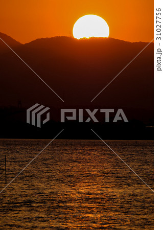 浜名湖の夕日 31027756