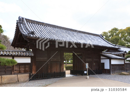 丸亀城 玄関先御門 石垣の名城 現存十二天守 の写真素材