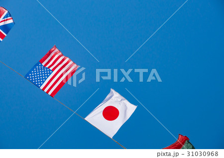 日本とアメリカの国旗 31030968