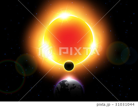 Solar Eclipse ( Vector ) . 31031044