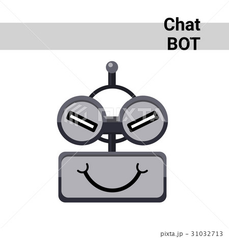 Cartoon Robot Face Cunning Cute Emotion Chat Bot - Stock Illustration  [31032713] - PIXTA