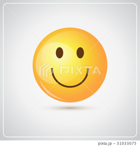Yellow Smiling Cartoon Face Positive People 31033075