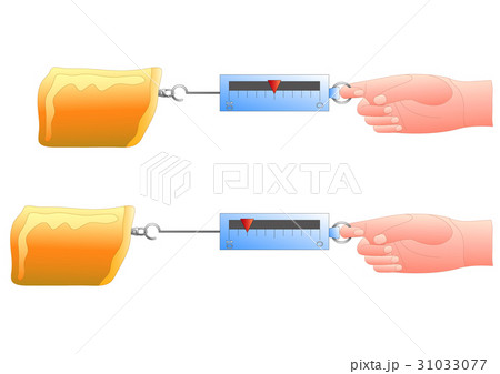 Spring Scales with sand bag vector 31033077