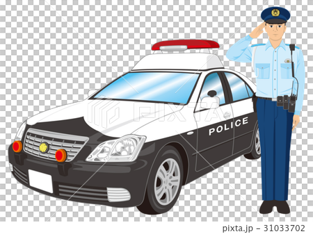 警察官とパトカー 警察官とパトカー 31033702
