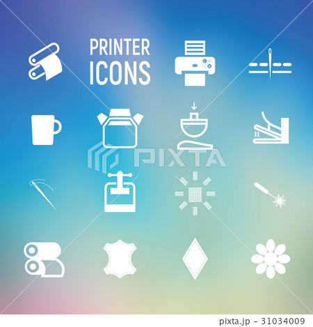 Icons types of printing, typography Icons types of printing, typography 31034009